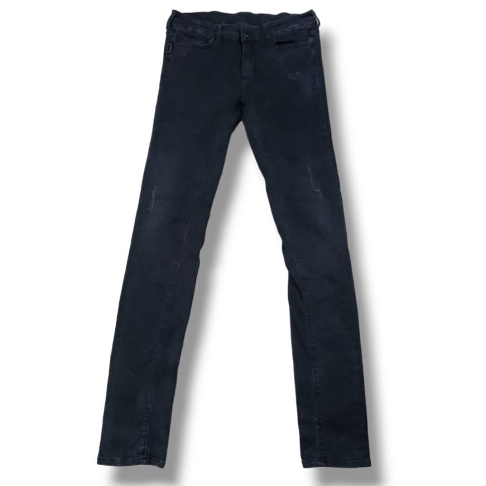Zadig & Voltaire Eva Gris Destroy Deluxe Jeans Size 27 W30"L33" Distressed Black